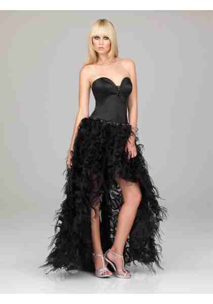 black-organza-sweetheart-high-low-a-line-cocktail-dress-cnm0003-a